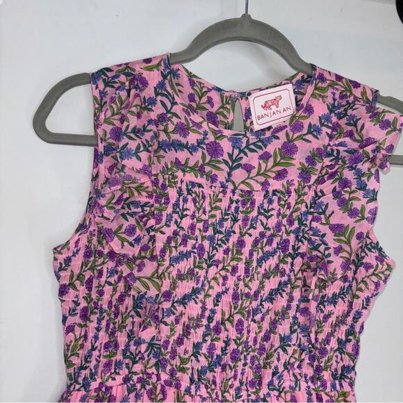 Banjanan Iris Purple Floral Midi Dress - Picture 3 of 10